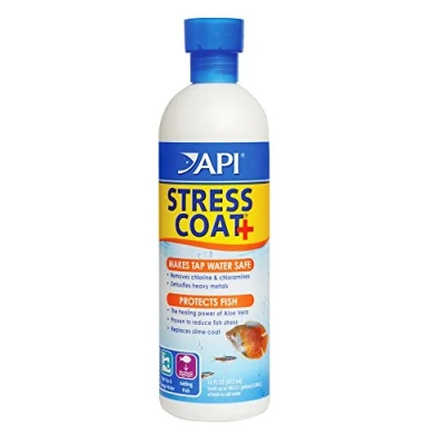 Image of API Stress Coat Aquarium Water Conditioner, 1.9 Liter Bottle