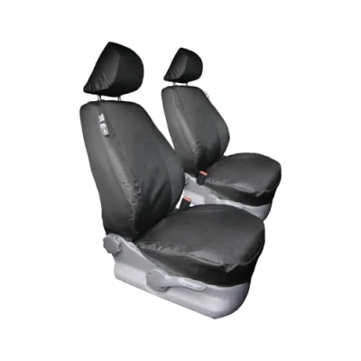 Image of T&amp;C COVERS Tailored VW Amarok Seat Cover Sets Heavy Duty &amp; Waterproof For Front Rear Black (Rear Set)