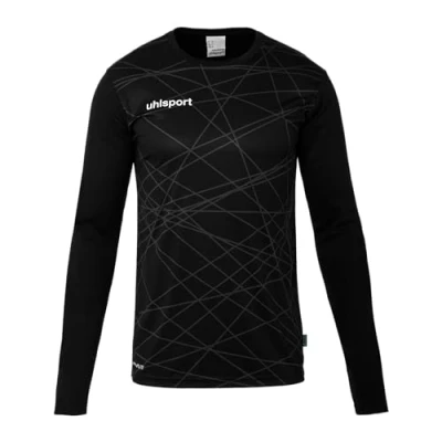 Image of uhlsport Prediction Goalkeeper Shirt Children&#039;s Football Sports T Jersey for and Players Black