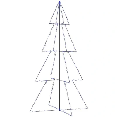 Image of vidaXL Christmas Cone Tree 360 LEDs Indoor and Outdoor 143x250 cm