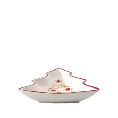 Image of Villeroy &amp; Boch Winter Bakery Delight Dessert Bowl Red, Microwave Safe, Christmas, Decoration, Table, Bowl, Dining Room Decor, Premium Porcelain