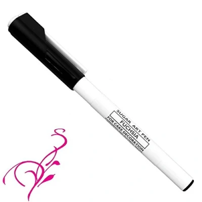 Image of Sugarflair Edible Ink Food Colour Pens Fuchsia Pink