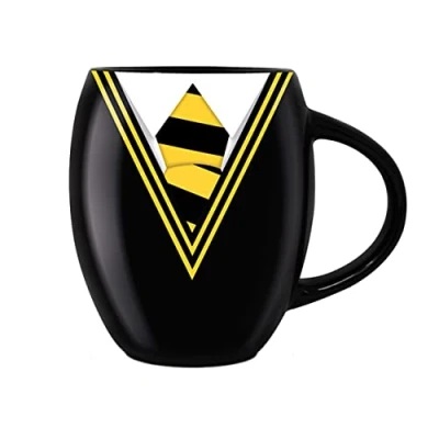 Image of Pyramid International Wizarding World MGO25714 Harry Potter Oval Ceramic Mug with Hufflepuff Uniform in Presentation Box Official Merchandise
