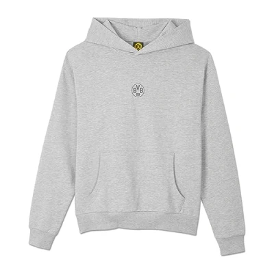 Image of Borussia Dortmund BVB Essentials Hoodie Grey Hoodie, Basic Jumper, S 3XL