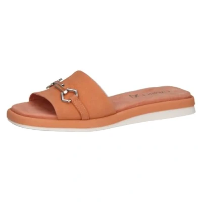 Image of CAPRICE Women&#039;s 9 27204 42 Flat Sandal, Orange Suede, 5 UK