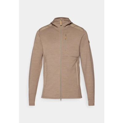 Image of Fjallraven 81479 244 Keb Fleece Hoodie M Sweatshirt Men&#039;s Suede Brown Size S