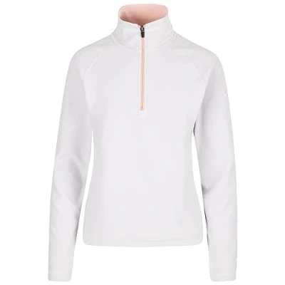 Image of Trespass Womens Fleece Jacket With 1/2 Zip Skylar Ladies Sweater Long Sleeve, Warm Microfleece Airtrap Outerwear, For Autumn Winter, Travelling, Outdoors