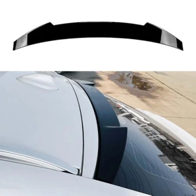 Image of YMXFKY ABS Rear Trunk Window Roof Spoiler for BMW X6 F16 2015 2016 2017 2018 2019 Car Body Styling Exterior Accessories,Glossy Black