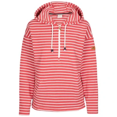Image of Trespass Womens Hoodie Long Sleeve Hooded with 1/2 Zip Softly