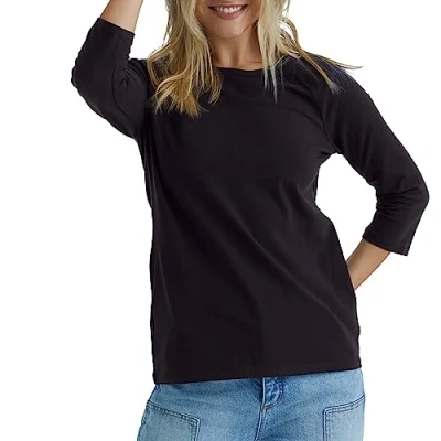 Image of Hanes Women&#039;s O9343 Shirt, Black, M UK
