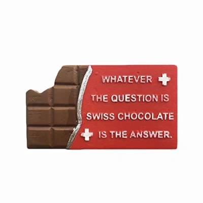 Image of Switzerland 3D Chocolate Refrigerator Magnet Resin Travel Souvenirs,Handmade Home &amp; Kitchen Decoration Fridge Collection Gift