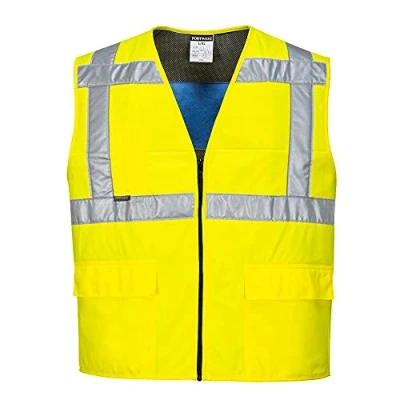 Image of Portwest High Vis Cooling Vest, Size: L/XL, Colour: Yellow, CV02YERL/XL