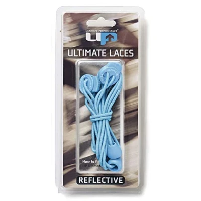 Image of Ultimate Performance Unisex&#039;s Reflective Laces, Teal, 1 Size