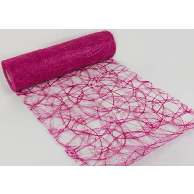 Image of Unbekannt Sizoweb® Fleece Original Table Runner Fuchsia Pink 25 m x 30 cm for Wedding Fuchsa