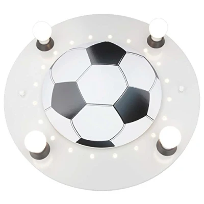 Image of Elobra Football ceiling light, 4 bulb, silver and white