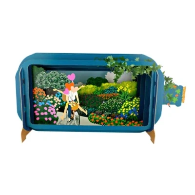 Image of Message in A Bottle Romantic Pop Up Any Occasion Greeting Card by Alljoy Cards MIB178