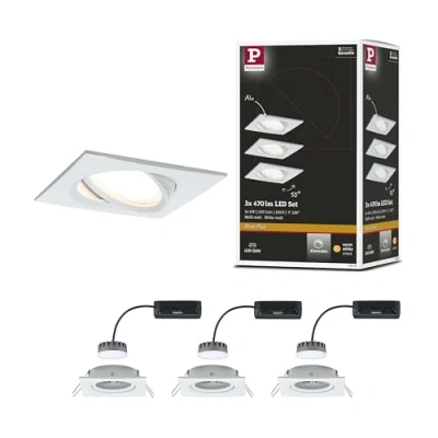 Image of Paulmann Nova Plus set of 3 LED spot angular white