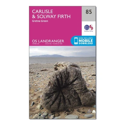 Image of Landranger 85 Carlisle &amp; Solway Firth, Gretna Green Map With Digital Version
