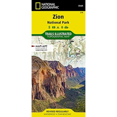 Image of Zion National Park Map: Trails Illustrated Parks (National Geographic Map)