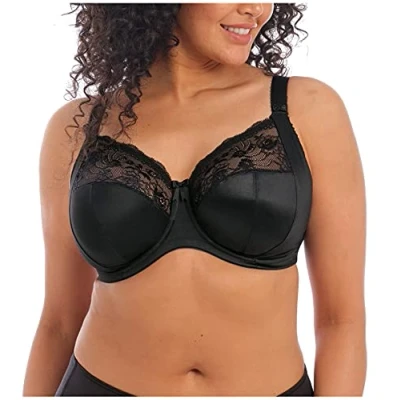 Image of Elomi Women&#039;s El4111 Full Coverage Bra, Opaque, Black, 40E