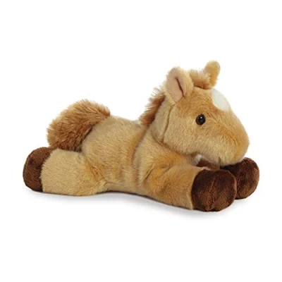 Image of AURORA, 13298, Mini Flopsie Horse, 8In, Soft Toy, Brown