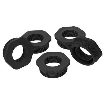 Image of Kalitec G6402510 Reduction M40/M25 Plastic Black I Reducer Cable Gland Hexagonal M20 Female Thread M40 Male IP68 Pack of 5
