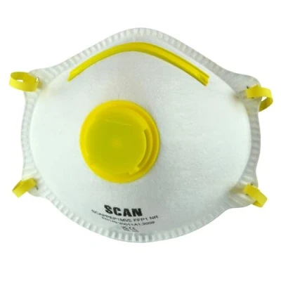 Image of Scan SCAPPEP1MV FFP1 Premier Moulded Valved Disposable Masks Pack of 3