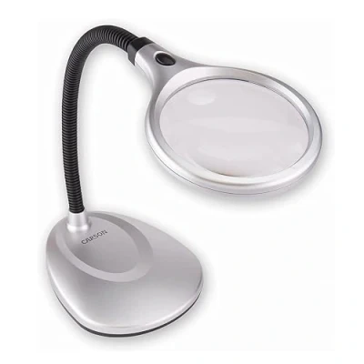 Image of Carson DeskBrite200, Acrylic Lens, Silver, Standard