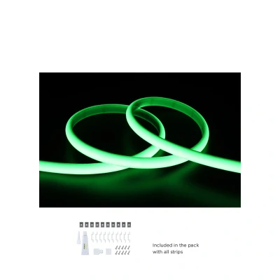 Image of Spotless Neon Flex 5 Metre LED Strip Tape Green 18W Per Integral