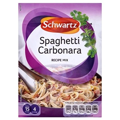 Image of Schwartz Spaghetti Carbonara Recipe Mix (32g) Pack of 2