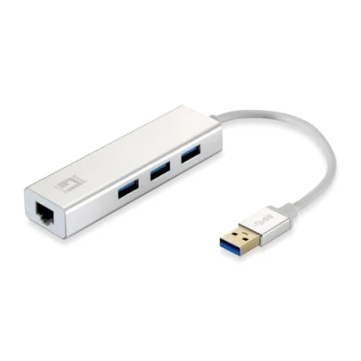 Image of LevelOne USB Hub 3 Port Wake on LAN 0503 V Network Adapter