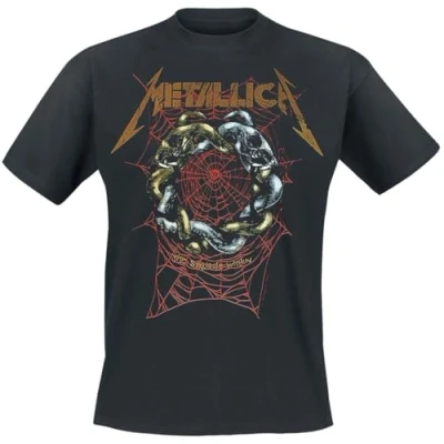 Image of Metallica T Shirt Ruin Struggle Band Logo Official Mens Black XXL
