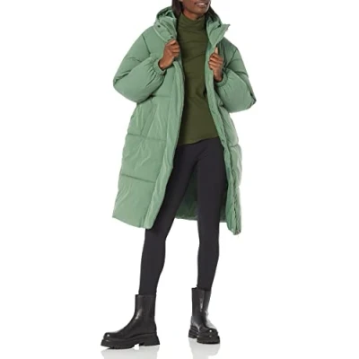 Image of Amazon Essentials Women&#039;s Oversized Long Puffer Jacket (Available in Plus Size), Sage Green, 6XL