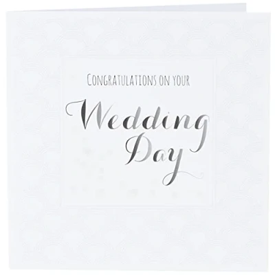 Image of Claire Giles Quill &quot;Congratulations&quot; Wedding Card