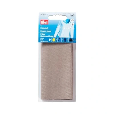 Image of Prym Repair Sheet, Twill for Ironing on 40x10 cm Grey, Cotton, Gray, 40 x 10 cm, grau, 1 Stück