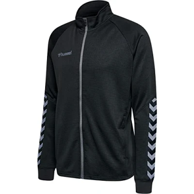 Image of hummel Men&#039;s hmlauthentic Poly Zip Jacket, Asphalt, S