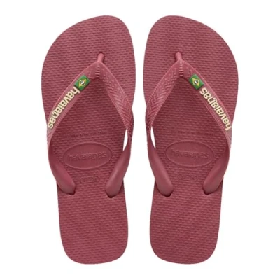 Image of Havaianas Brasil LOGO Unisex Pool shoes, Women&#039;s, Size: 6/6.5, Amaranth Synthetics
