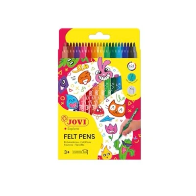Image of Jovi 1624 Fasermaler Fibre tip Pen, Letter Print, Assorted Colours, Unica