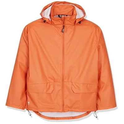 Image of Helly Hansen Workwear Men&#039;s Voss Waterproof Rain Jacket, Dark Orange, S
