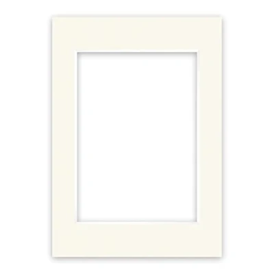 Image of nielsen Conservation Picture Mount Ivory A1, 59.4x84cm to fit Image Size A2, 42x59.4cm, Acid Free (pH Neutral) Protective Photo Mount, Smooth Surface White