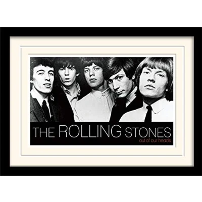 Image of Rolling Stones Out Of Our Heads Mounted &amp; Framed 30 x 40cm Print, MDF, Multi Colour, 42 32 2.4 cm