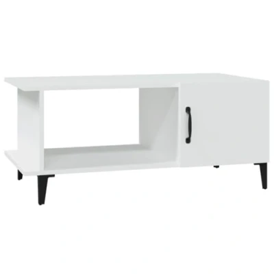 Image of vidaXL Coffee Table White Engineered Wood Couch Centre Accent End Tea