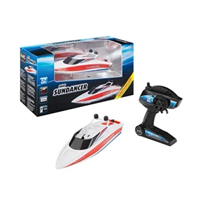Image of Revell Control 24137 Remote Boat &quot;Sundancer&quot; With Precise 2.4 GHz Control, 2 Powerful Electric Motors, Li Ion Battery, Channel, Propellers Start Only in Water, 31.5cm length