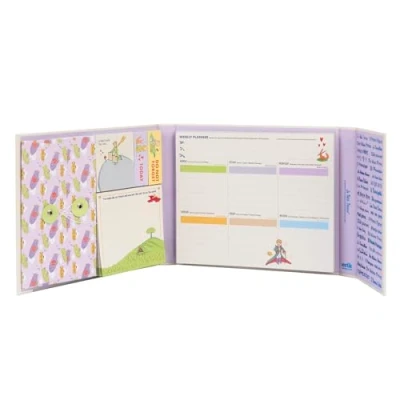 Image of Grupo Erik The Little Prince Weekly Planner &amp; Sticky Notes Set 5 Notepads In Different Sizes Envelope Cute Le Petit Stationery