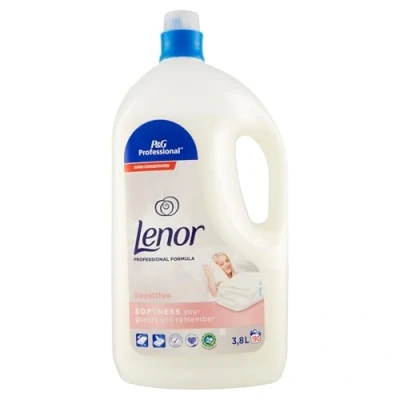 Image of Lenor Professional Sensitive Fabric Softener, 190 Washes 3800 ML
