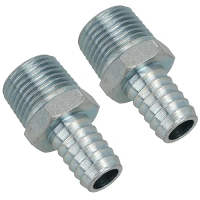 Image of 1/4&quot; BSP Thread Hose Tail (6mm) Pipe Connector Air Fitting 2 Pack FT033