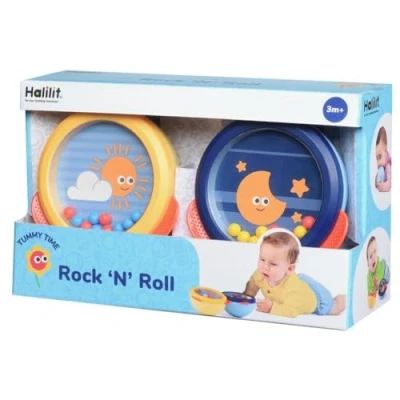 Image of Halilit Rock n Roll Tummy Time Toy. Sensory Baby Toys for Babies. Suitable Boys &amp; Girls 3m+ (Colours may vary)