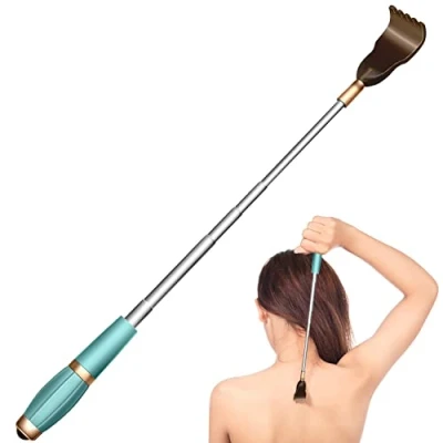 Image of Back Scratcher, Extendable Scratchers Portable Handheld Massage Stick Hand Massager Tool Telescoping Scratcher Eliminating Itching for Women Men Adults (Blue)
