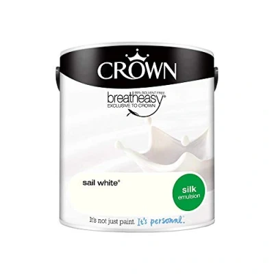 Image of Crown Retail Core Emulsion Silk Sail White 2.5 L