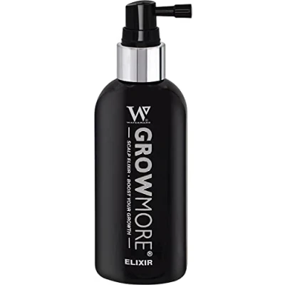 Image of Watermans Grow More Elixir: Hair Growth Serum, Leave In Scalp Treatment for Loss &amp; Thickening Hair. Boost Both Women Men